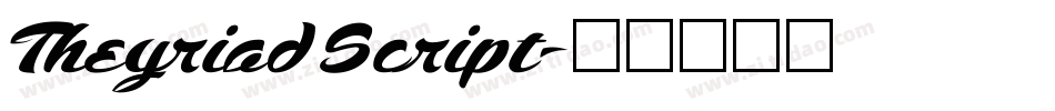 Theyriad Script字体转换